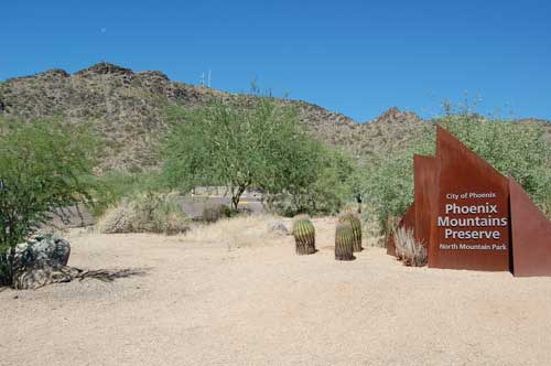 North Mountain viewed from east near Peoria and Seventh Ave., Phoenix