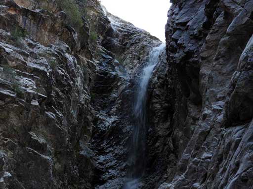 Waterfall at White Tank Mountains, Arizona.